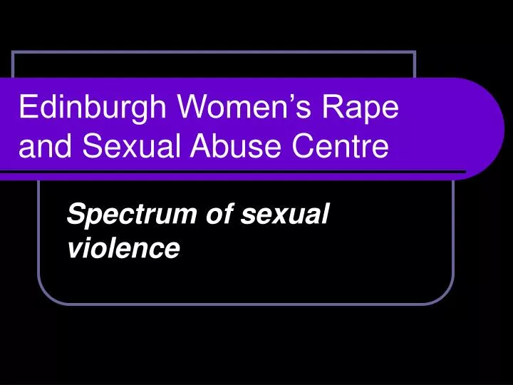 edinburgh women s rape and sexual abuse centre