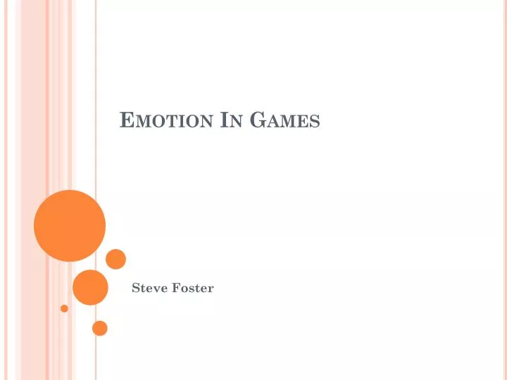 emotion in games
