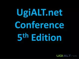 ugialt net conference 5 th edition
