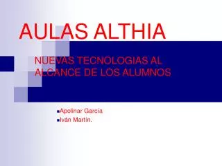 aulas althia
