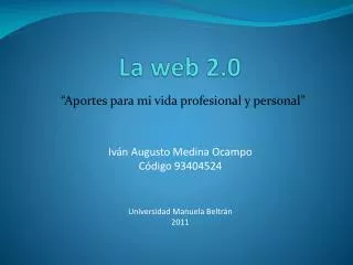 la web 2 0