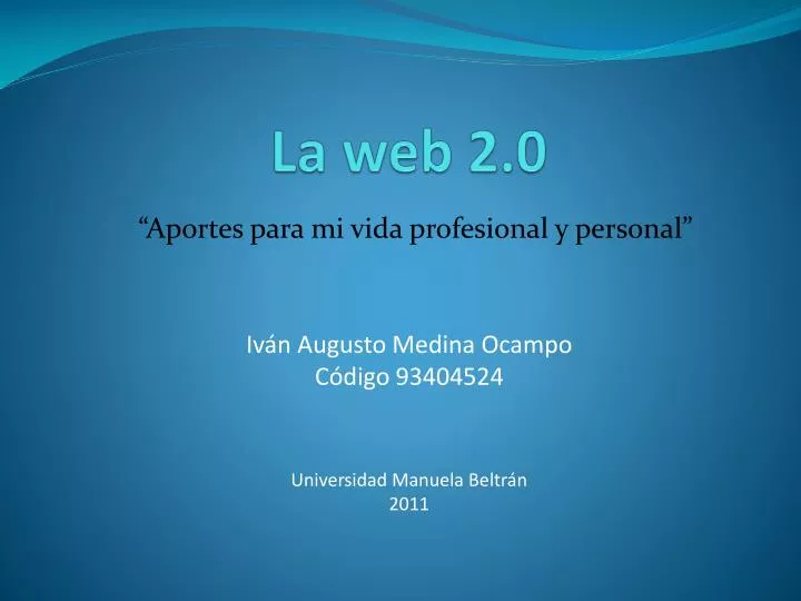 la web 2 0