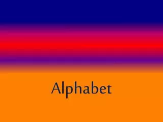 alphabet