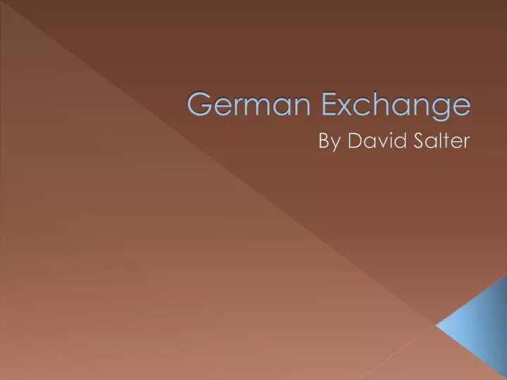 german exchange