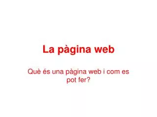 la p gina web