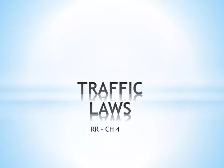 traffic laws