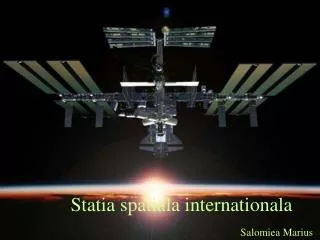 statia spatiala internationala