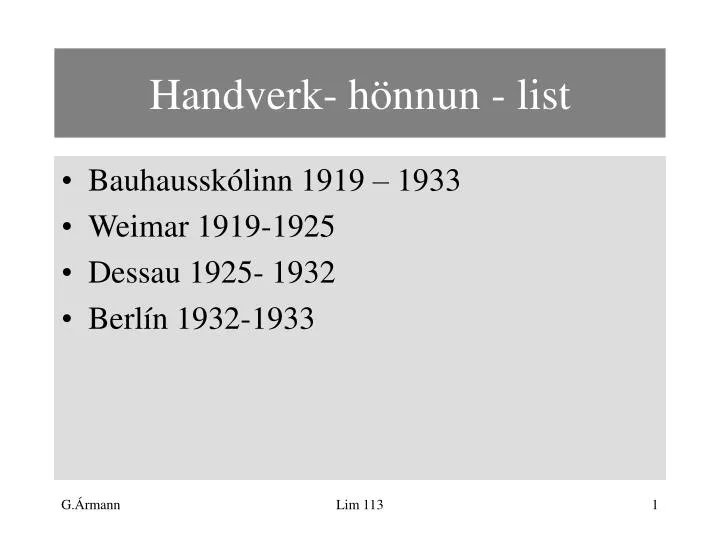 handverk h nnun list