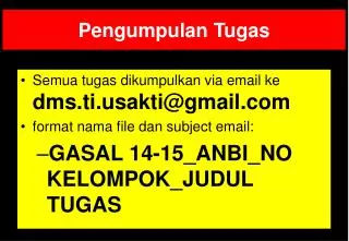 pengumpulan tugas