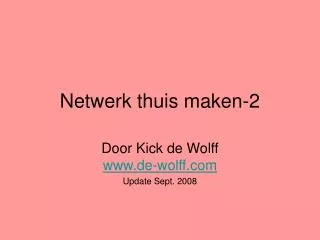 netwerk thuis maken 2