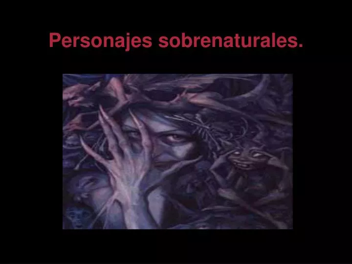 personajes sobrenaturales