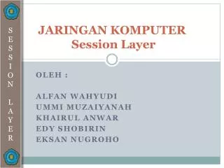 jaringan komputer session layer