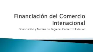 financiaci n del comercio intenacional