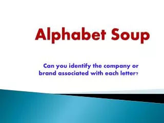 alphabet soup