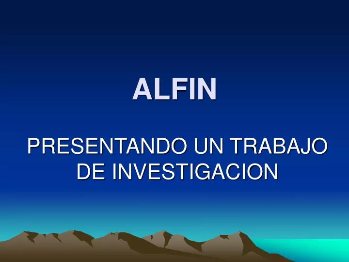 alfin