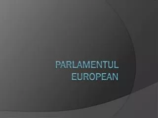 parlamentul european