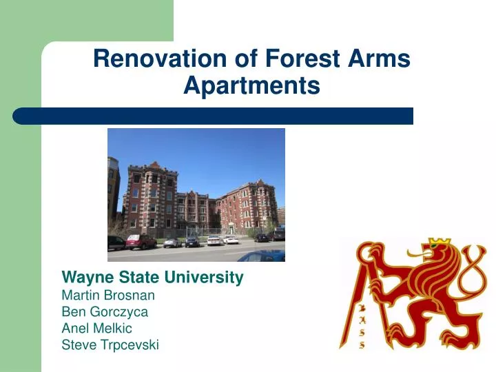 renovation of forest arms apartments