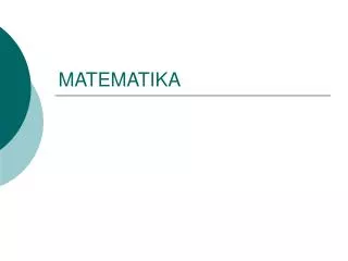 matematika