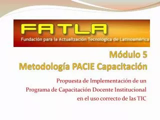 m dulo 5 metodolog a pacie capacitaci n