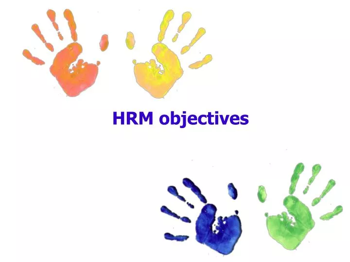 hrm objectives