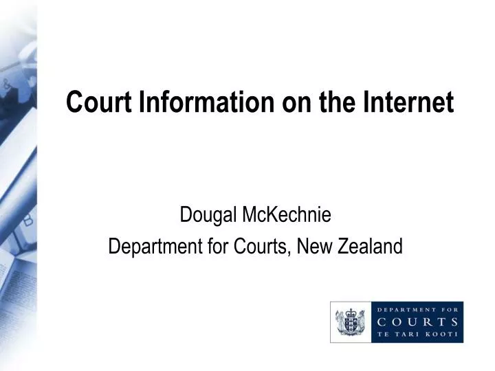 court information on the internet