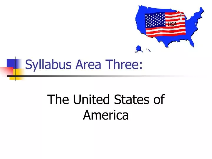 syllabus area three