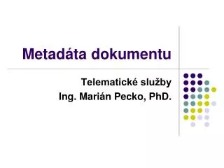 metad ta dokumentu