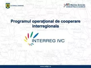 programul opera ional de cooperare interregionala