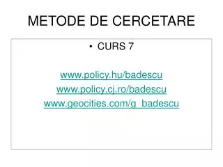 metode de cercetare