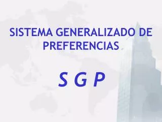 sistema generalizado de preferencias