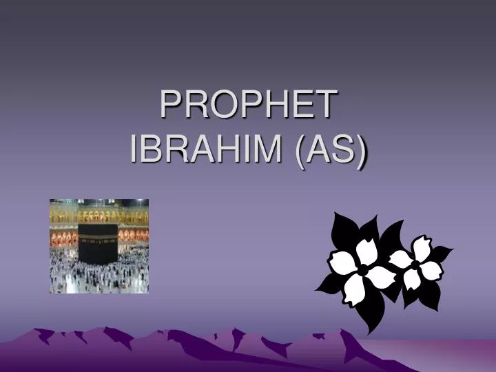 prophet ibrahim as