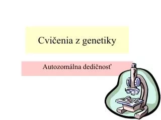 cvi enia z genetiky