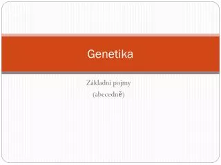 genetika