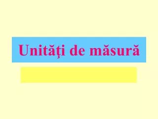 unit i de m sur