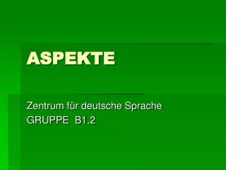 aspekte