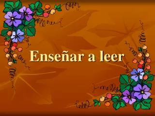 ense ar a leer