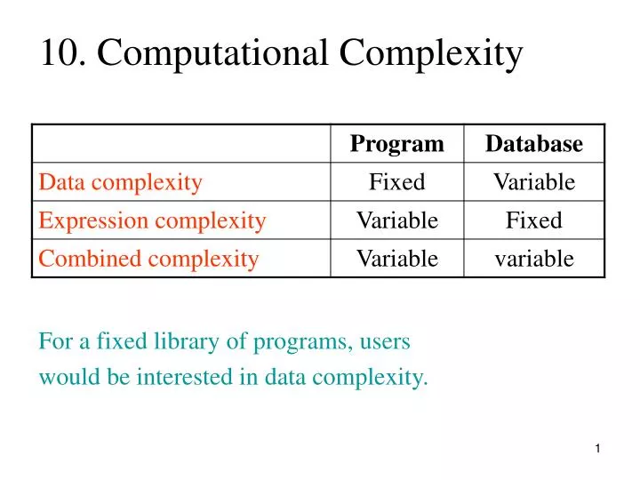 10 computational complexity