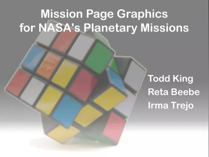 mission page graphics for nasa s planetary missions