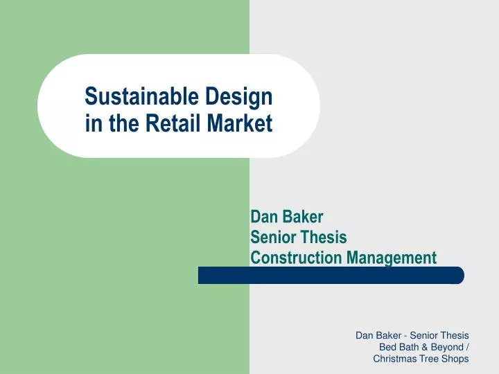 sustainable design in the retail market