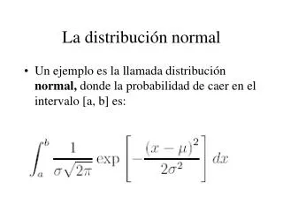 la distribuci n normal