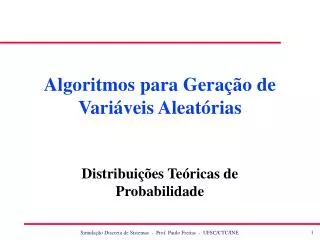 algoritmos para gera o de vari veis aleat rias