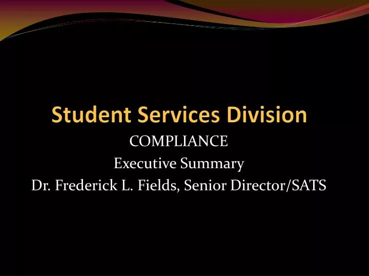 student services division