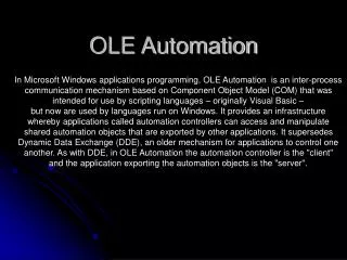 OLE Automation