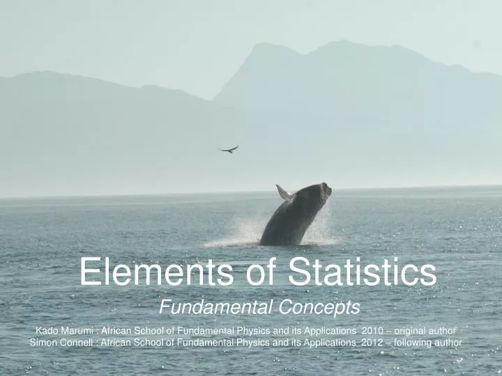 elements of statistics