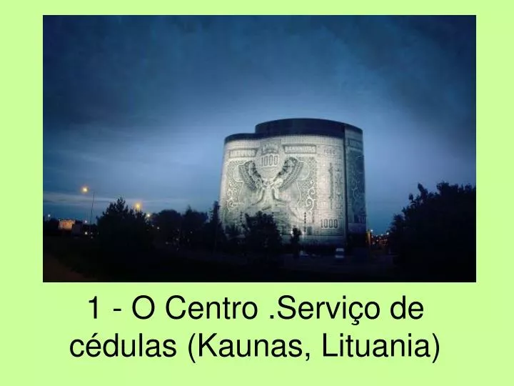 1 o centro servi o de c dulas kaunas lituania