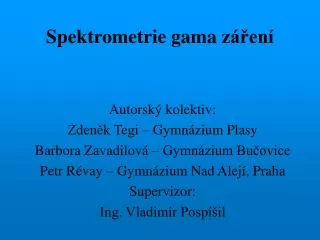 spektrometrie gama z en