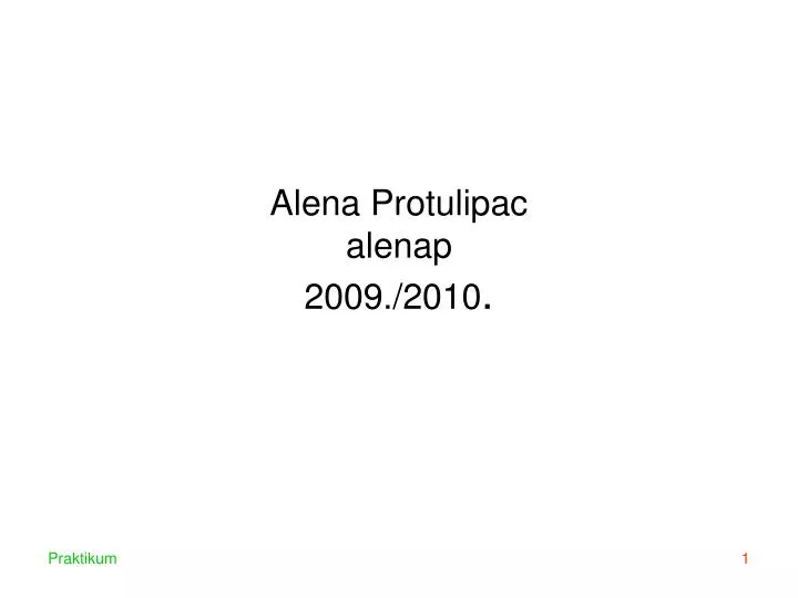 alena protulipac alenap 2009 2010