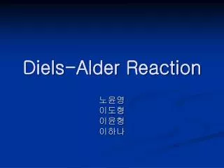 diels alder reaction