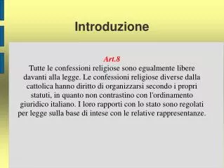 introduzione