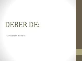 deber de